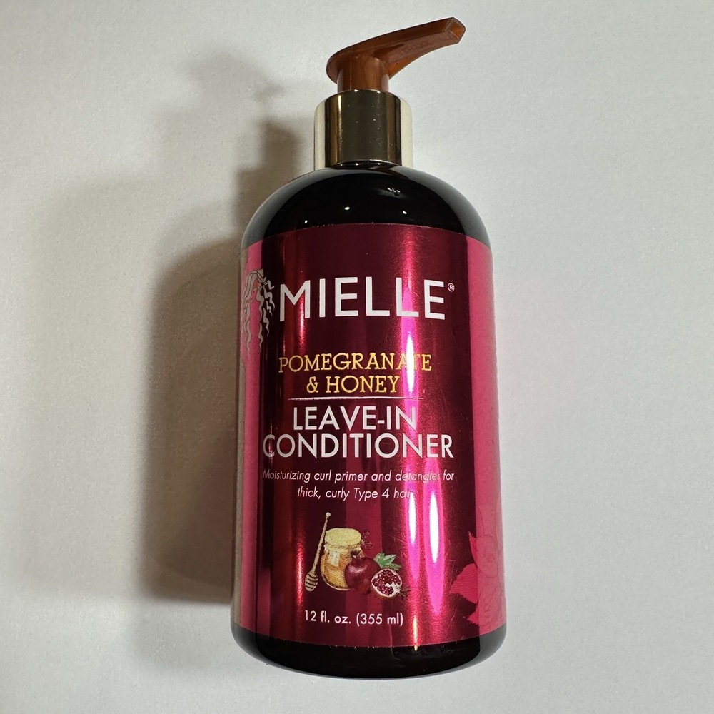 Mielle Pomegranate & Honey Leave-In Conditioner 12 oz Curl Detangler Moisturizer